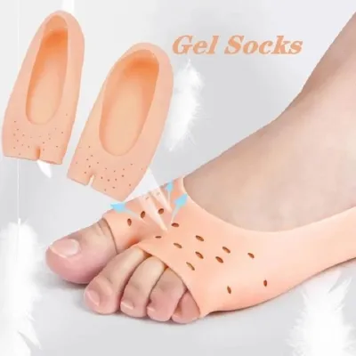 Soft Silicone Moisturizing Gel Socks For Foot ( 1 pair) 